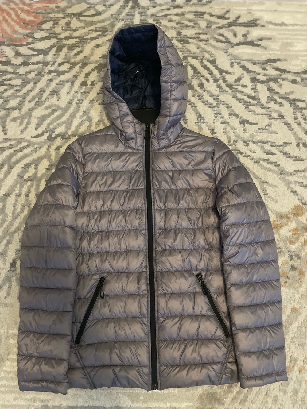 Sweet Protection Puffer Coat Womens Medium Full Zip Packable Hooded Gray New